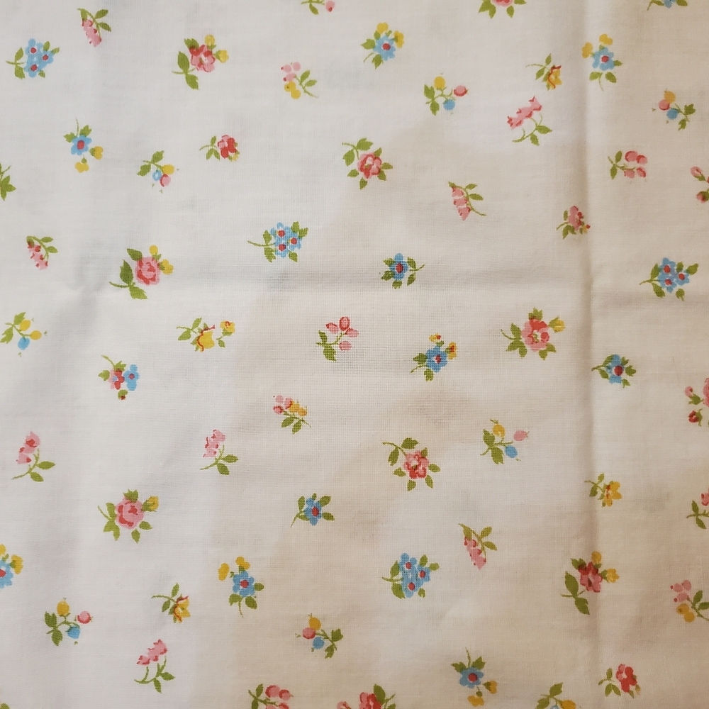 Vintage Sears Roebuck 70s Pastel Flowers Standard Muslin Pillowcase‎